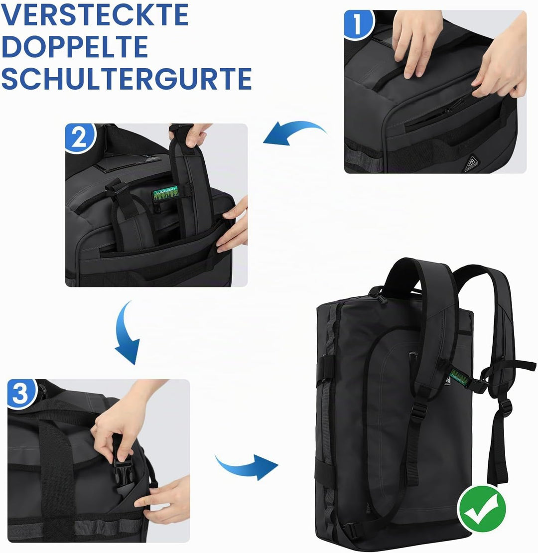 Haimont Reisetasche Sporttasche mit robusten Reisetaschen für Männer und Frauen, Camping mit umwande