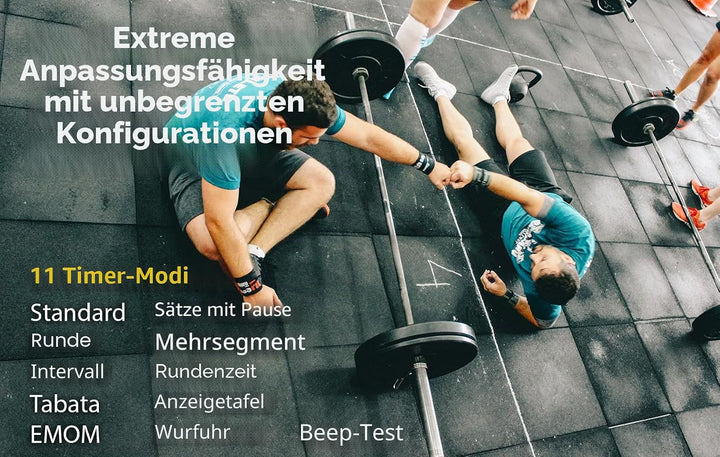 Flex Timer Wanduhr digital – Heim-Fitnessstudio Edition – Intervall Timer für Fitnesstraining im Fit