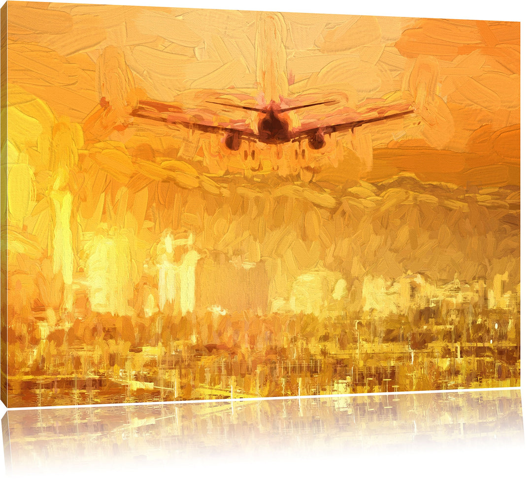 Pixxprint Urlaubsreise nach Las Vegas Kunst als Leinwandbild/Grösse: 100x70 cm/Wandbild/Kunstdruck/f
