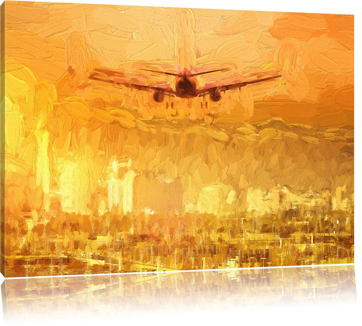 Pixxprint Urlaubsreise nach Las Vegas Kunst als Leinwandbild/Grösse: 100x70 cm/Wandbild/Kunstdruck/f