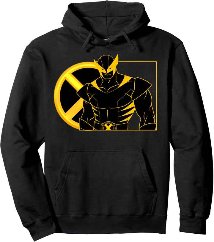 Marvel X-Men Wolverine Line Art Portrait Pullover Hoodie