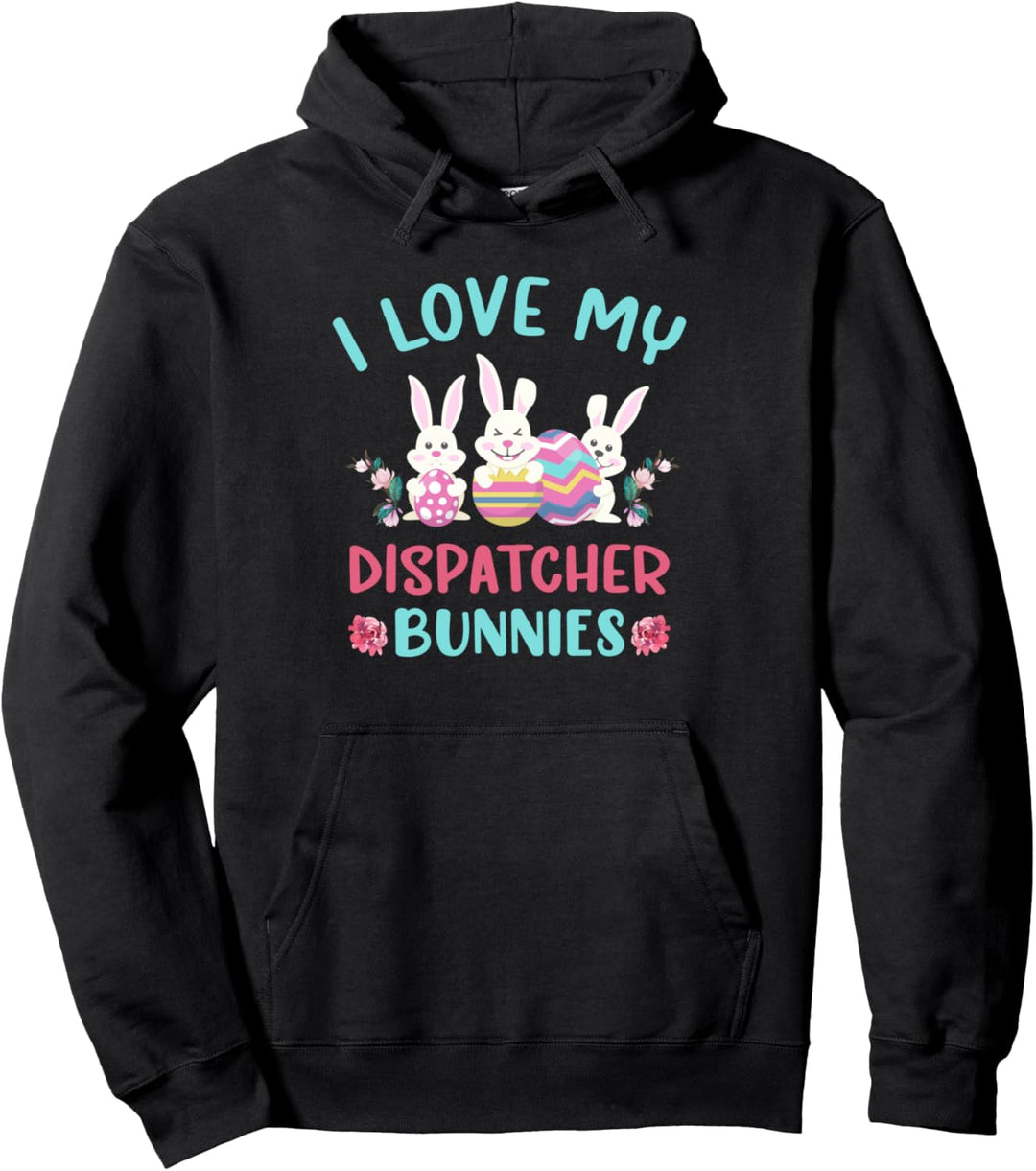 Ich liebe meine Dispatcher Hasen Ostern Tag lustig Kaninchen Pullover Hoodie