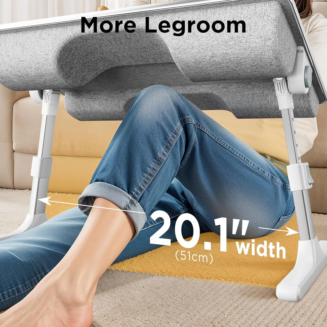 2-in-1 Bett- &amp; Schosstisch – Höhen- &amp; Neigungsverstellbar, Klappbar mit Kissen, Handgelenkauflage, T