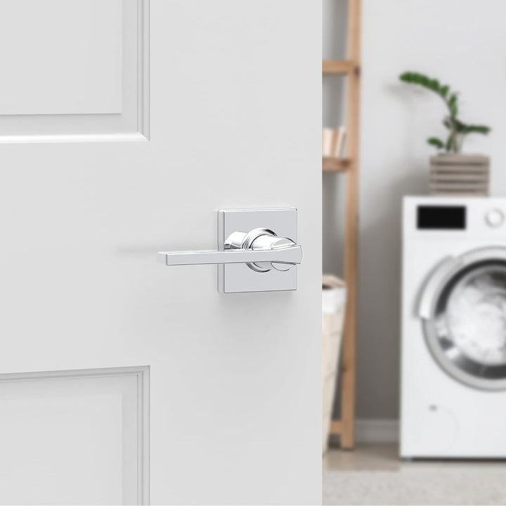 Kwikset 92001-605 Casey Durchgangshebel, poliertes Chrom Poliertes Chrom Durchgang, Poliertes Chrom