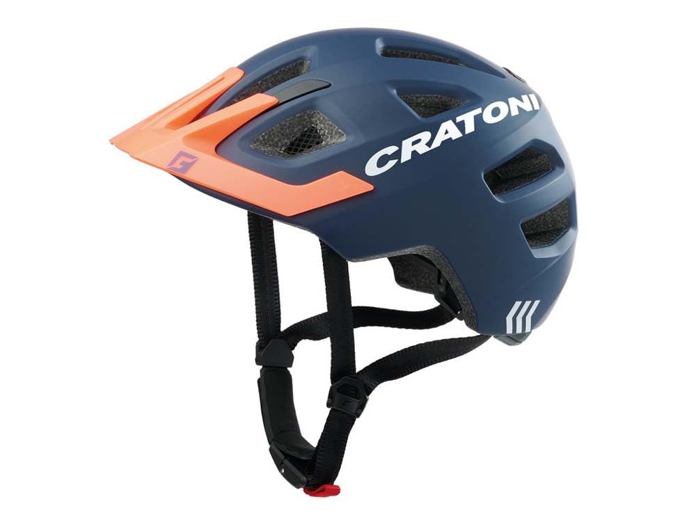 Cratoni Unisex – Erwachsene Maxster Pro Fahrradhelm, Blau/Orange, S