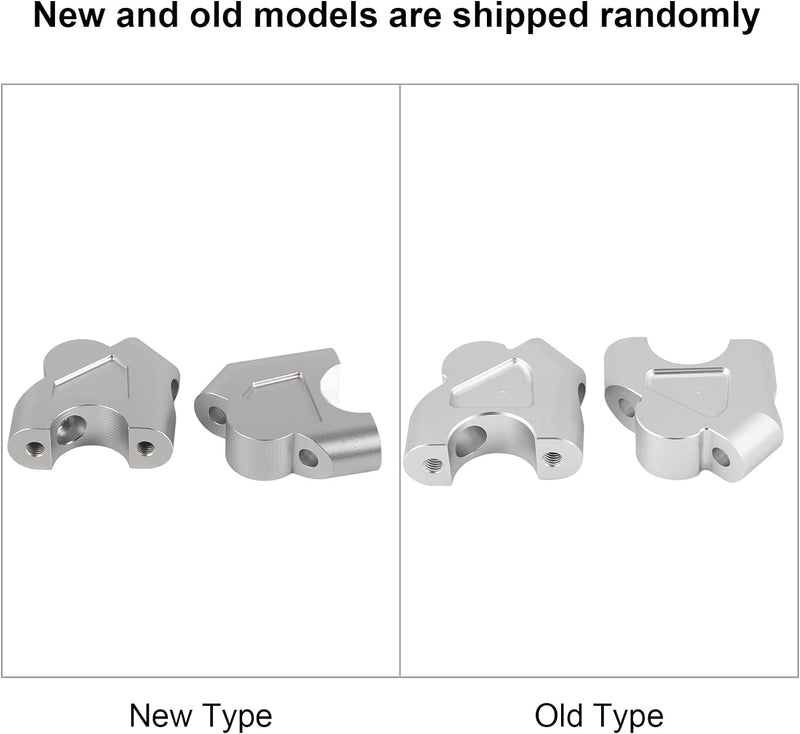 Lenker-Riser-Klemme CNC-Aluminium-Motorrad-Höhenadapter für R1200GS LC ADV 2014-2018(Silber), Silber