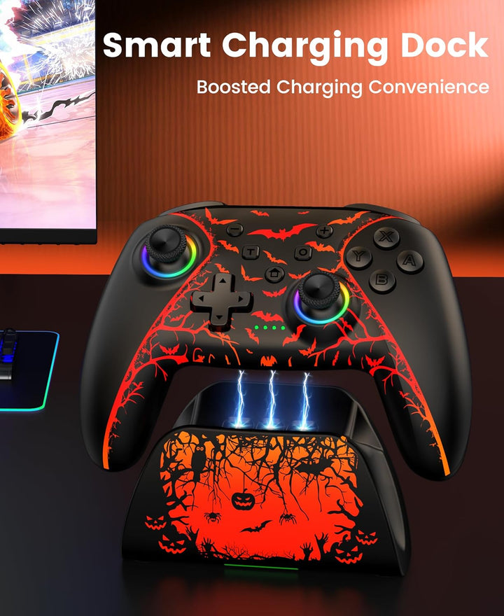 Switch 2 Controller für Switch/Switch OLED/Switch Lite,RGB Lichteffekte Pro Controller Wireless mit