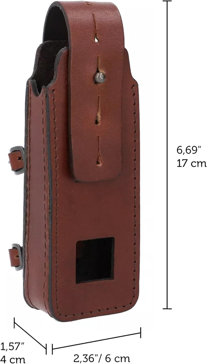 Gusti Fahrradschloss Tasche Leder - Laurent F. Zubehör Fahrrad inkl. Halterung Hülle für Faltschloss