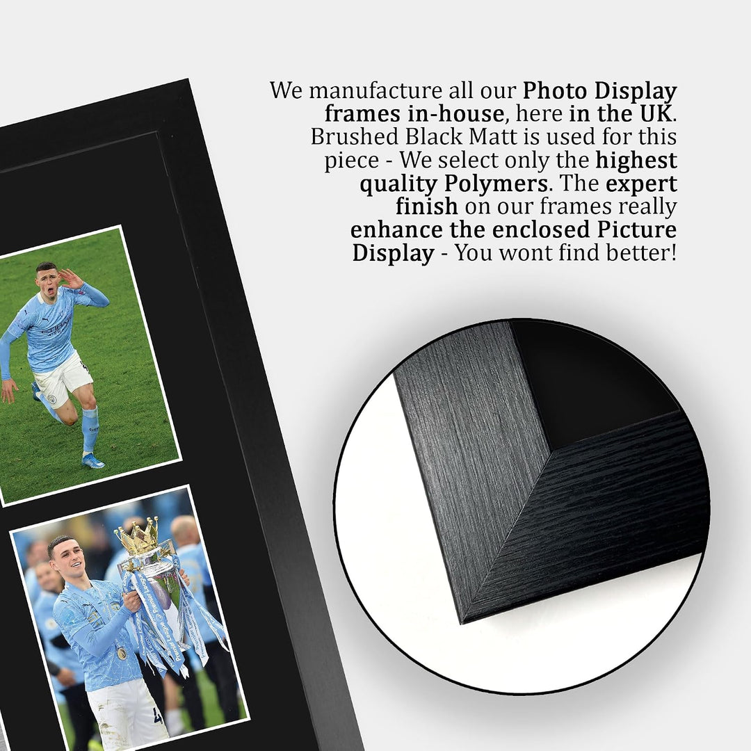 HWC Trading FR A3 Phil Foden Manchester City Geschenke Gedruckt, Signiert Autogramm Bild, Für Fussba