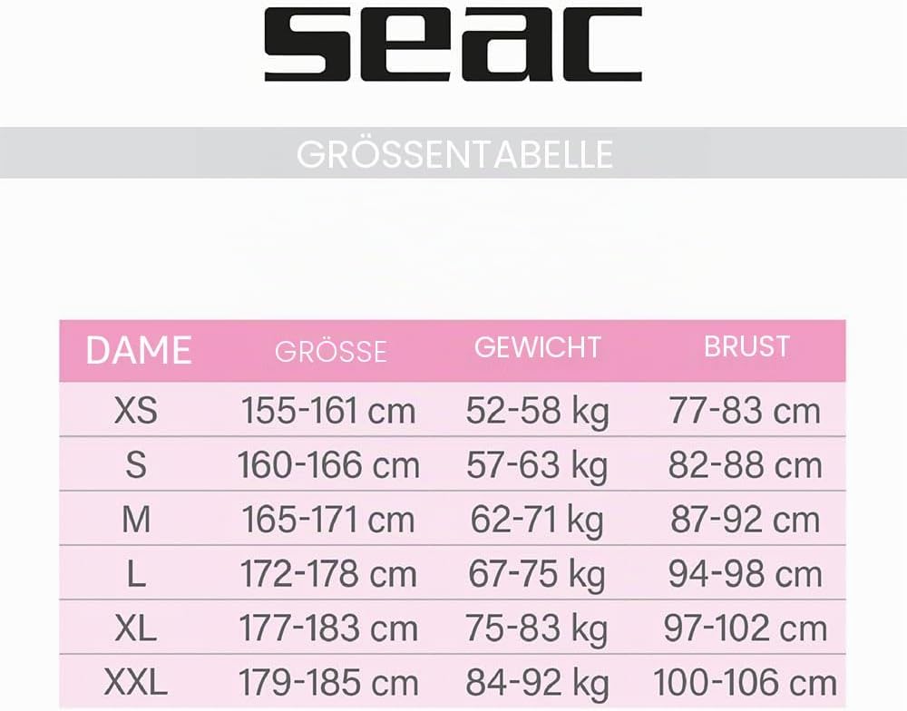 Seac Damen Feel Lady Ultra-elastischer XL, XL