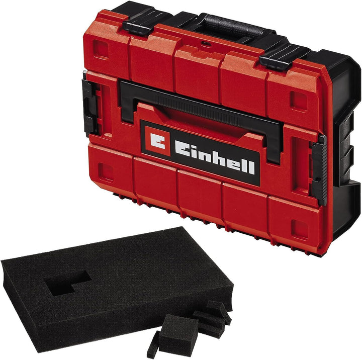 Einhell Systemkoffer E-Case S-F (für universelle Aufbewahrung von Werkzeug, 44x32x13 cm Aussenmasse,