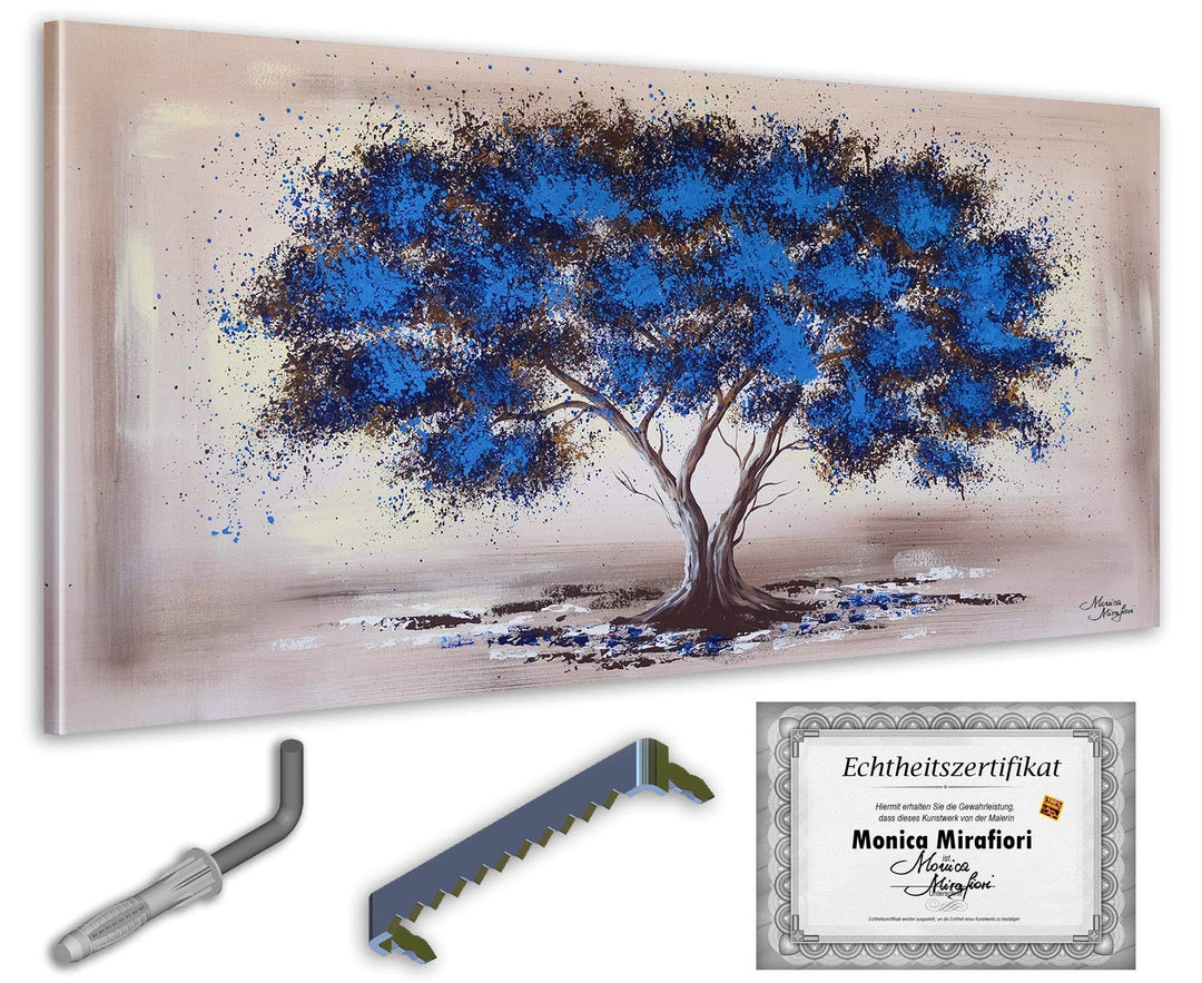 Monica Mirafiori I 100% HANDGEMALT I Gemälde Tree 100x50cm | Gemälde Handgemalt | Acrylgemälde | Seh