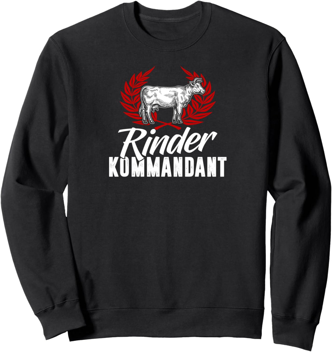 Rinder Kühe Geschenk Spruch für Landwirte Bauern Agrarstarz Sweatshirt