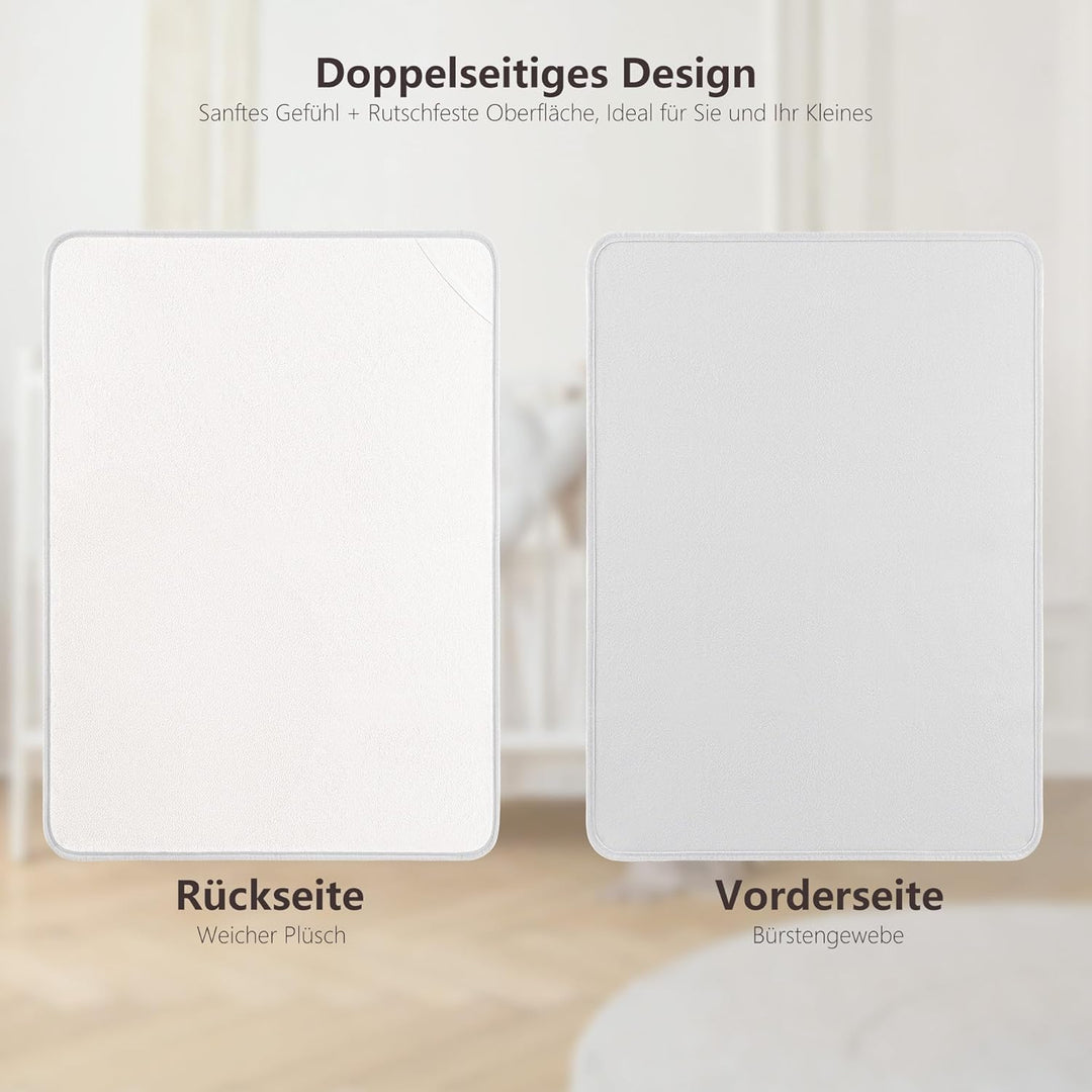 Susurration 2er Pack Bettunterlage Wasserdicht Kinder 75x90 cm Waschbar Matratzenschoner Baby Inkont