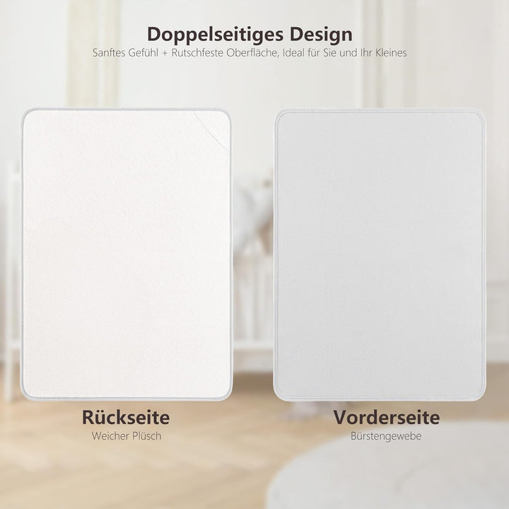 Susurration 2er Pack Bettunterlage Wasserdicht Kinder 75x90 cm Waschbar Matratzenschoner Baby Inkont