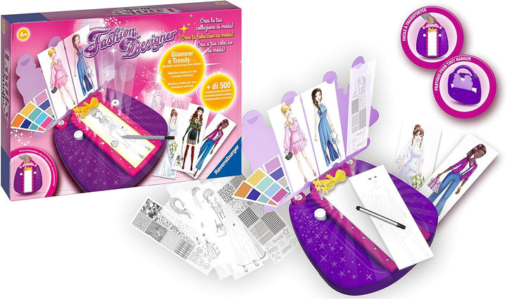 Ravensburger - Fashion Designer, Kreativspiel für Kinder, empfohlen ab 6 Jahren, Erstelle Deine eige