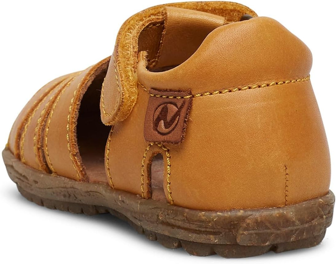 Naturino SEE-Halboffener Lederschuh-Taupe 21 EU Orange, 21 EU Orange