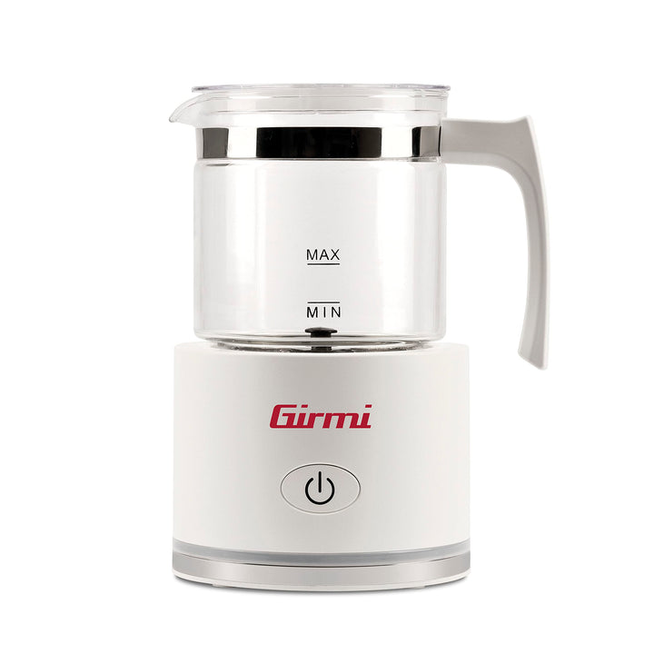 Girmi ML70 Milchaufschäumer, 600 W, Fassungsvermögen 250 ml, Glasbehälter, automatische Abschaltung,