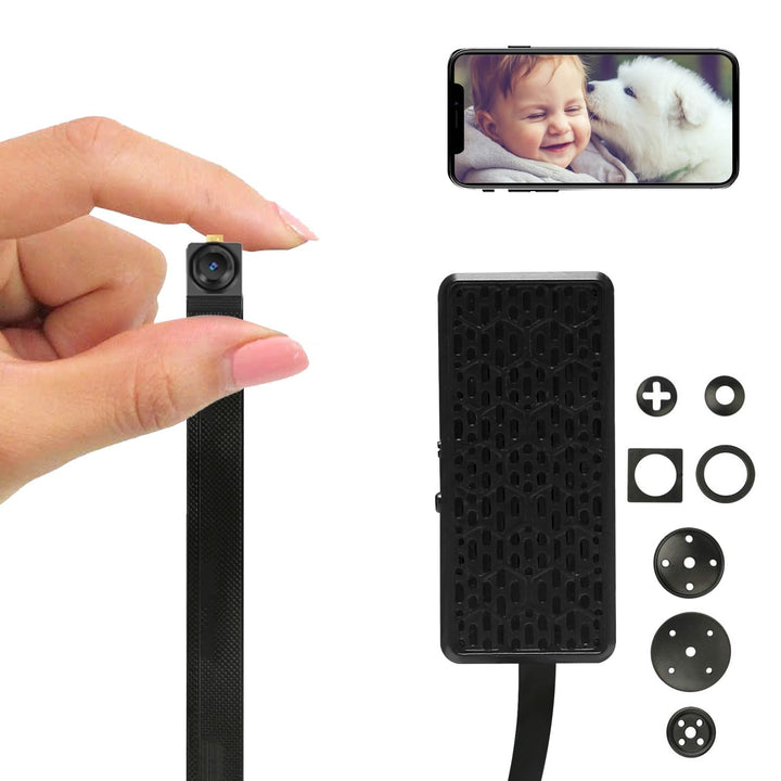WIWACAM MW5L WLAN-Kamera 4K Ultra HD, Bewegungserkennung, Überwachungskammera-Innen, microSD-Karte S