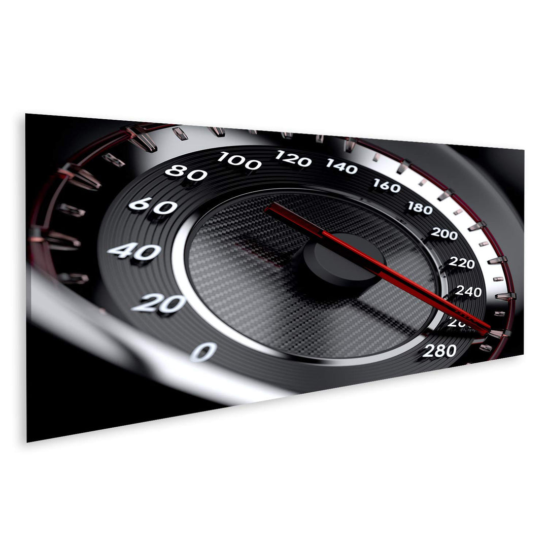 islandburner Bild auf Leinwand Tachometer Speed Tacho Sprotwagen Bilder Wandbilder Poster Leinwand 1