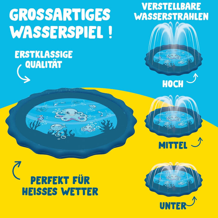 Super Splash® | Kinder Wasserspielgeräte | Pool mit Wasserdüsen | Kinder-Teppichspielzeug für drauss
