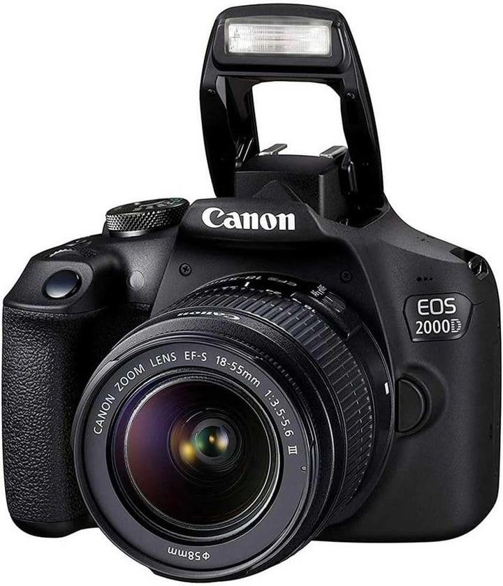 Canon EOS 2000D BK 18-55 is + SB130 + 16GB EU26 SLR-Kamera-Set, 24,1 MP, CMOS 6000 x 4000 Pixel, Sch