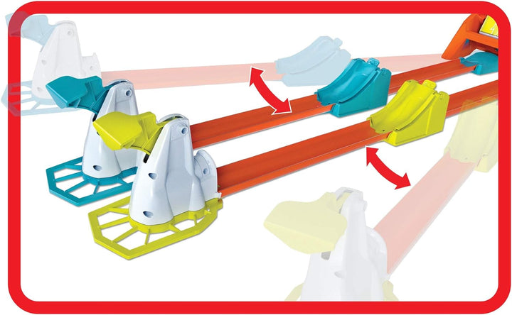 Hot Wheels GBF89 Powersprung Challenge Trackset, Spielzeug ab 4 Jahren