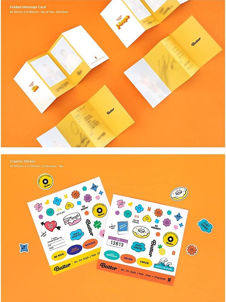 Bangtan Boys BTS BUTTER Album Cream version [with Extra Lenticular Photocard and Sticker] (Pre-Order