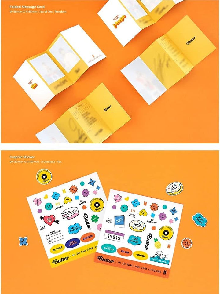 Bangtan Boys BTS BUTTER Album Cream version [with Extra Lenticular Photocard and Sticker] (Pre-Order