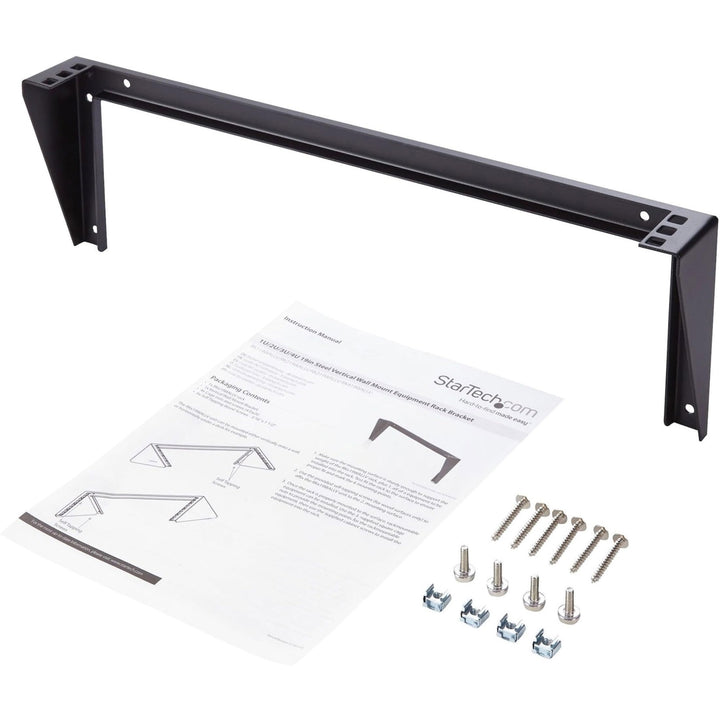 StarTech.com 1HE Wandmontage Halterung für Patch Panel - 19 Zoll - Stahl - Vertikale Montagehalterun