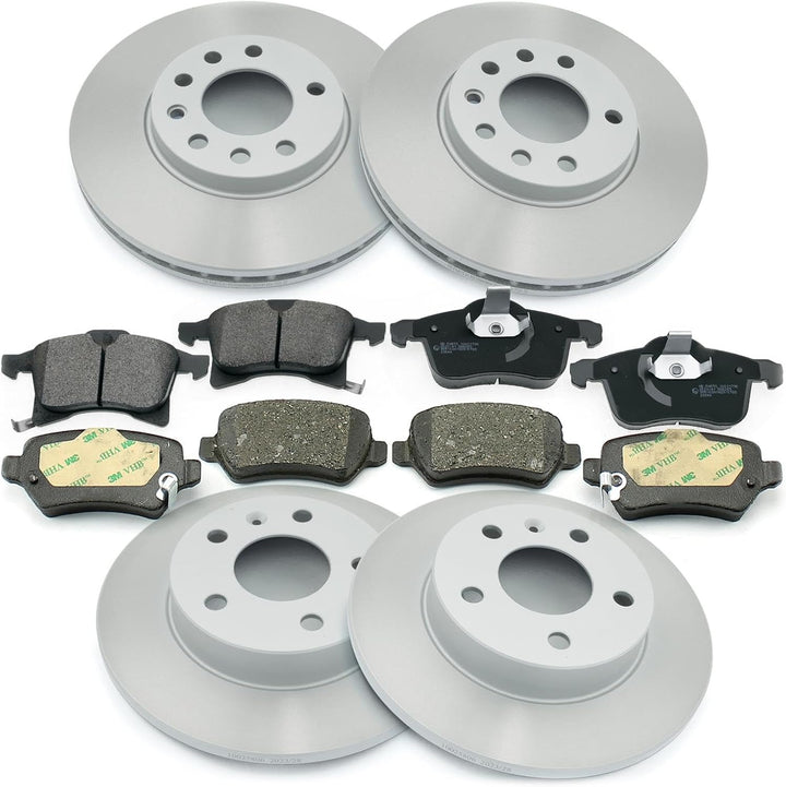Bremsen/Bremsscheiben + Bremsbeläge vorne + hinten NB PARTS GERMANY 10041697, Dual
