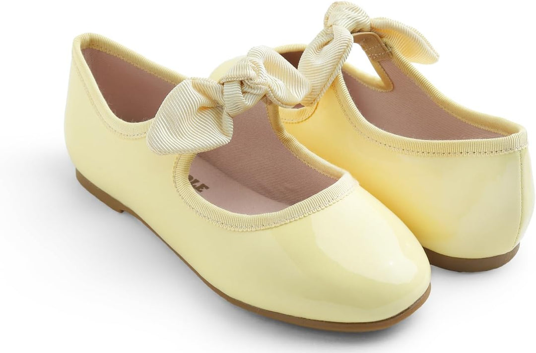Feversole Girls Cute Dress, Mädchen süsses Kleid Mary Jane Schuhe weiche Party Urlaub Ballerinas 29