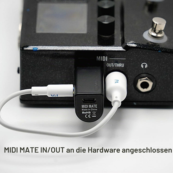 PAINTAUDIO Paint Audio Wireless MIDI Adapter, MIDI Mate Ultra Low Latency Adapter für Synthesizer, D