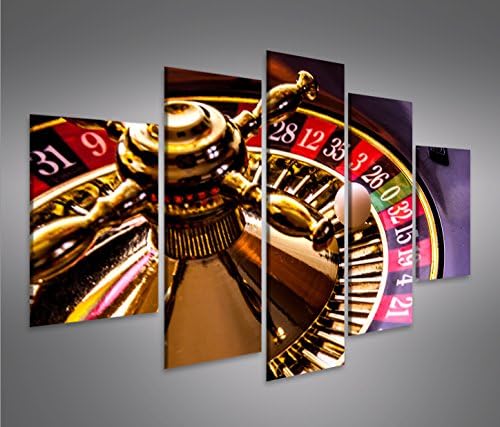 islandburner Bild Bilder auf Leinwand Roulette V2 Casino Spielhalle MF XXL Poster Leinwandbild Wandb