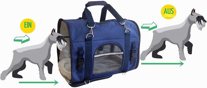 6-in-1 ROBUSTER Transportrucksack für Haustiere, Brusttasche, Schultertasche, Kleintiertransportbehä
