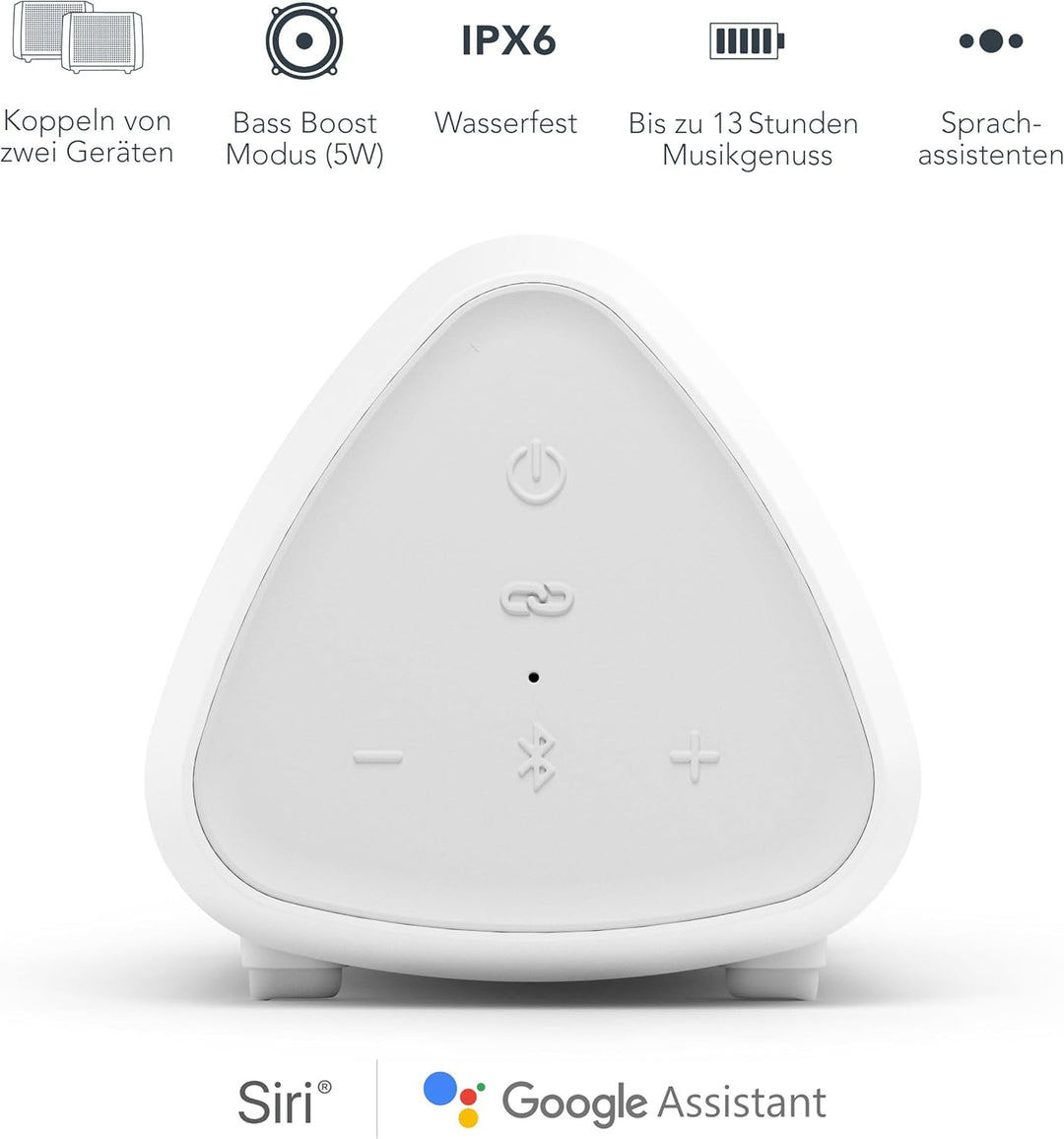 VONMÄHLEN – Air Beats Mini kabelloser Bluetooth Lautsprecher mit unverwechselbarem Sound – wasserdic