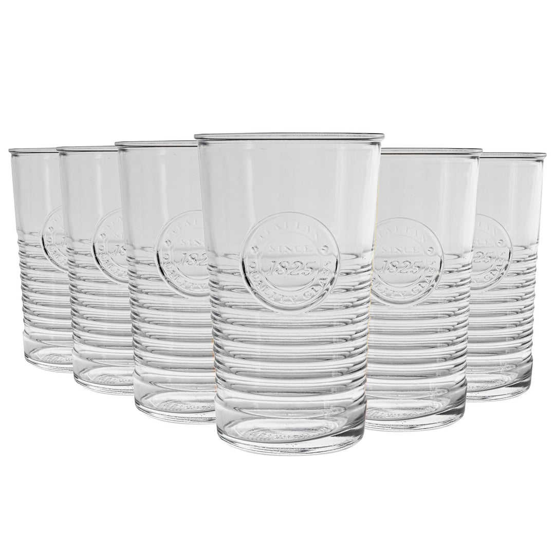 Bormioli Rocco Officina 1825 Bicchiere Bibita 47,5 cl Vintage Set 6 Pz