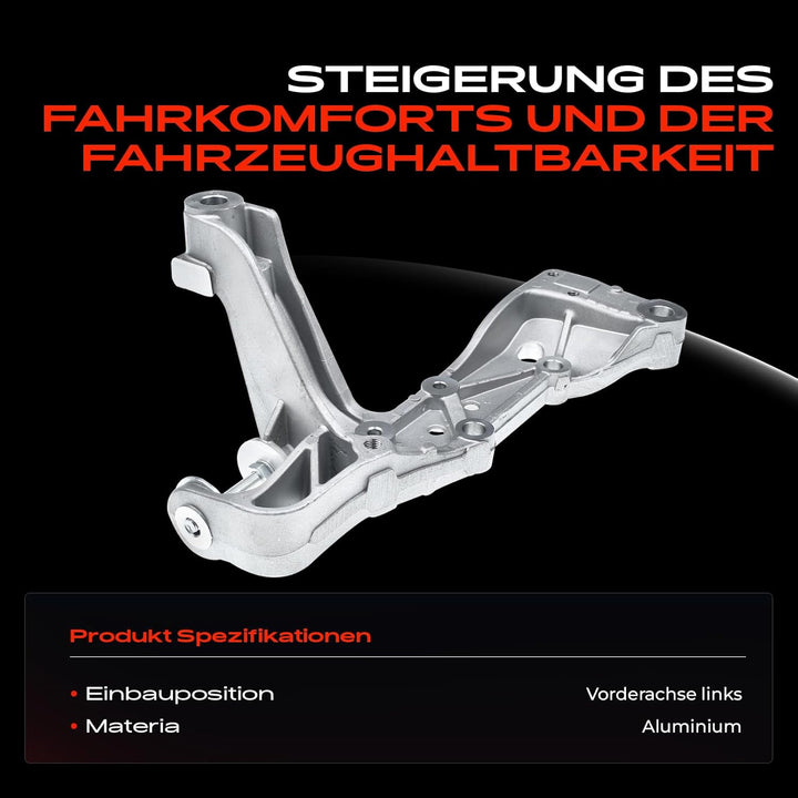 Frankberg Querlenker Halter Konsole Vorne Rechts Kompatibel mit A3 8P Caddy III 2K 2C Golf V 1K J-e-