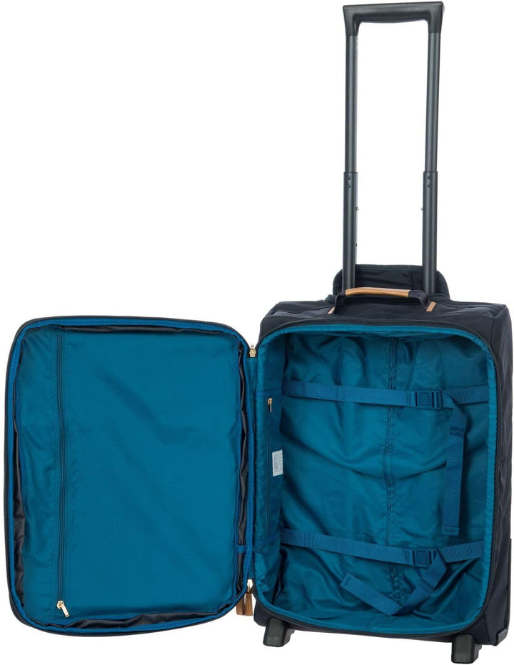 Bric's Erweiterbarer Cabin Trolley, X-Collection, Handgepäckkoffer mit 2 Doppelrädern, Strapazierfäh