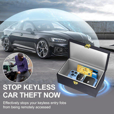 Samfolk Keyless Go Schutz Autoschlüssel Box & 2 Faraday Bag, Faraday Box Strahlenschutz Keyless Go S