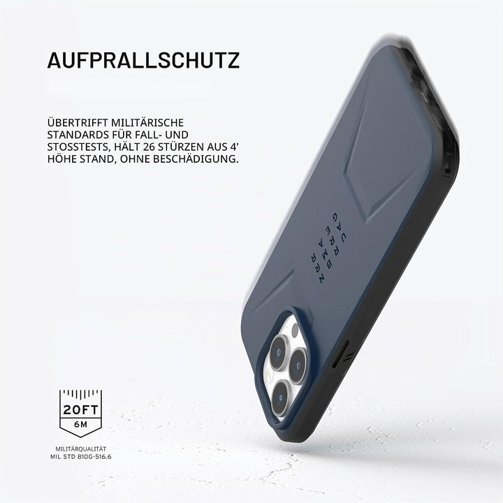 URBAN ARMOR GEAR Civilian Case kompatibel mit Apple iPhone 15 Pro Max Hülle [Wireless Charging/Magne