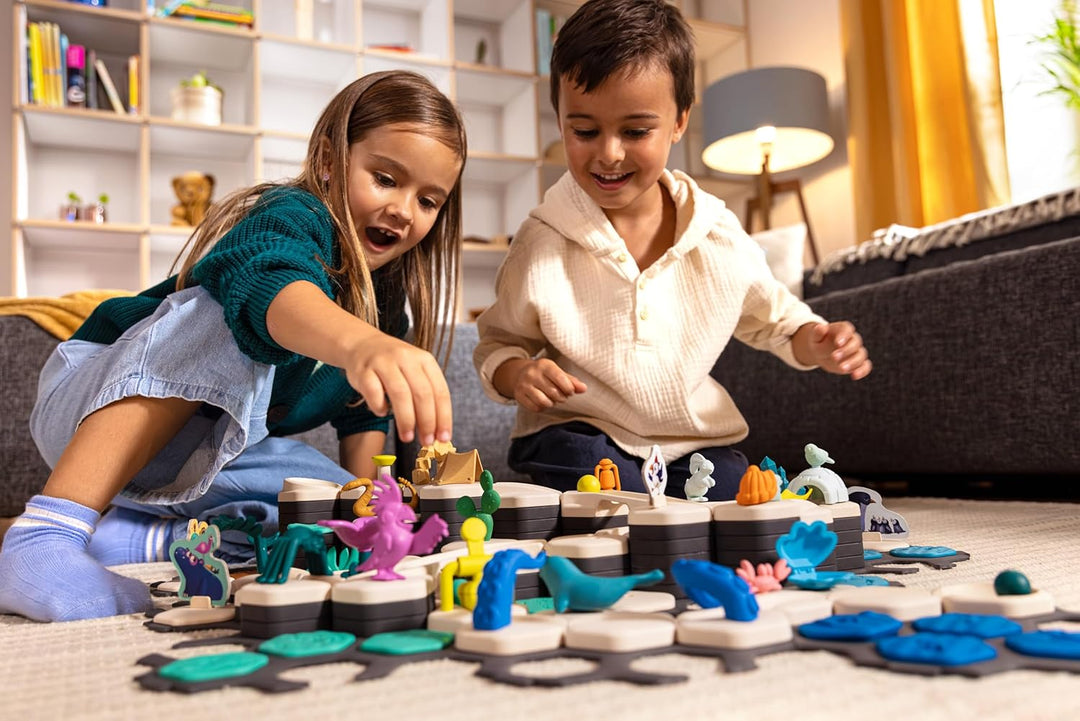Ravensburger GraviTrax Junior Starter-Set XXL - Erweiterbare Kugelbahn für Kinder, Murmelbahn überwi