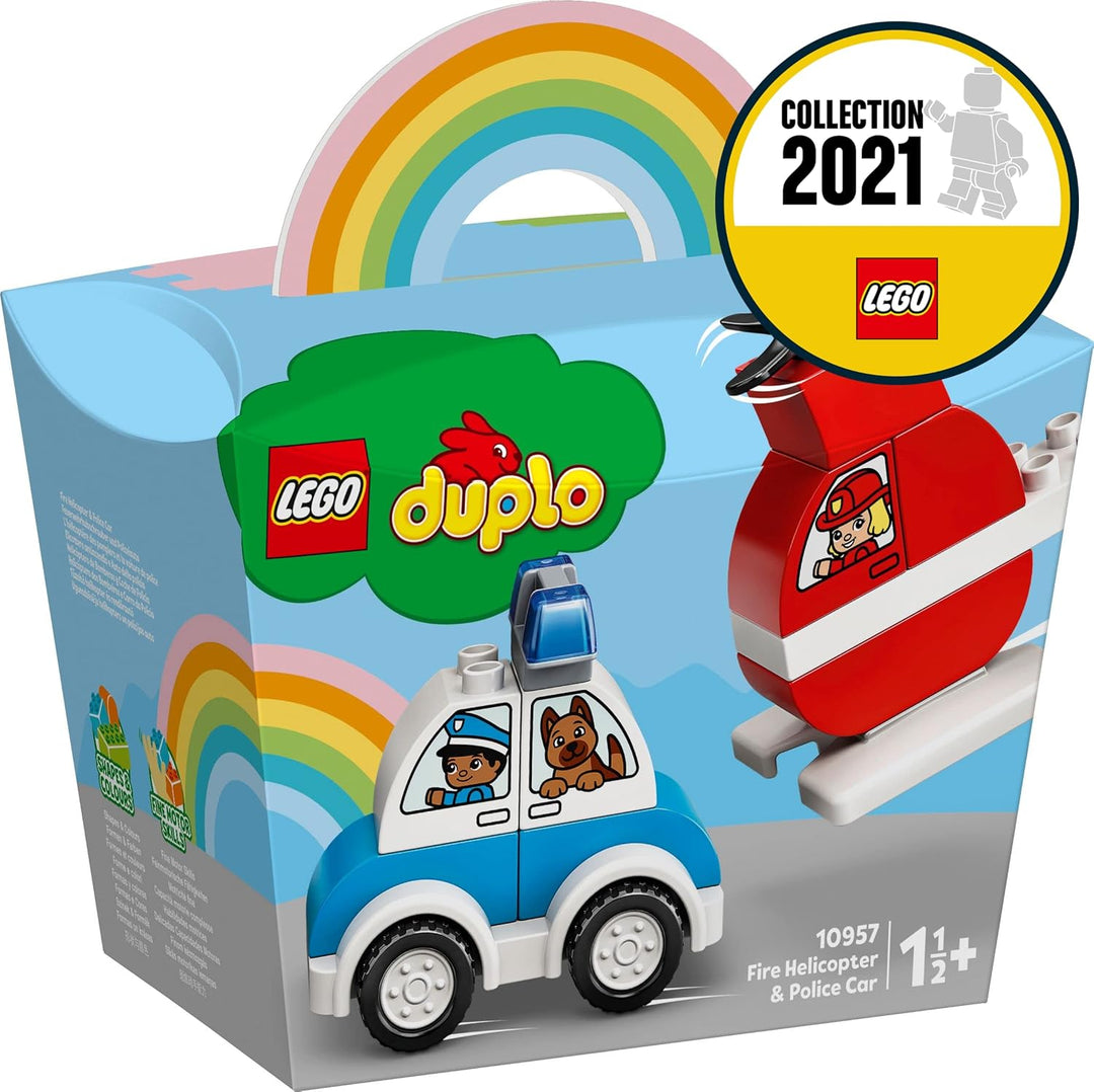LEGO 10957 DUPLO My First Mein erster Feuerwehrhubschrauber und Mein erstes Polizeiauto Single, Sing