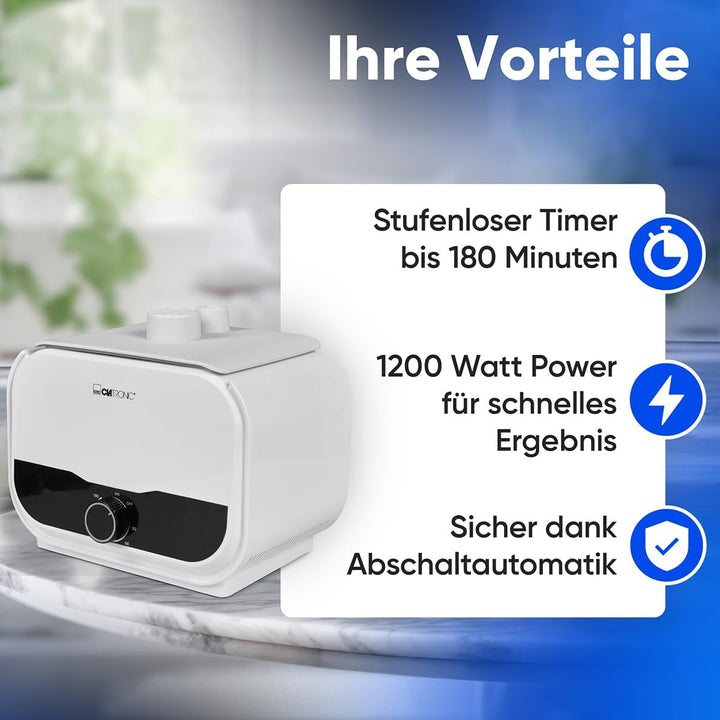 Clatronic HBB 3734 automatischer Hemdenbügler für knitterfreie Hemden, Blusen, Shirts und Hosen, Hos