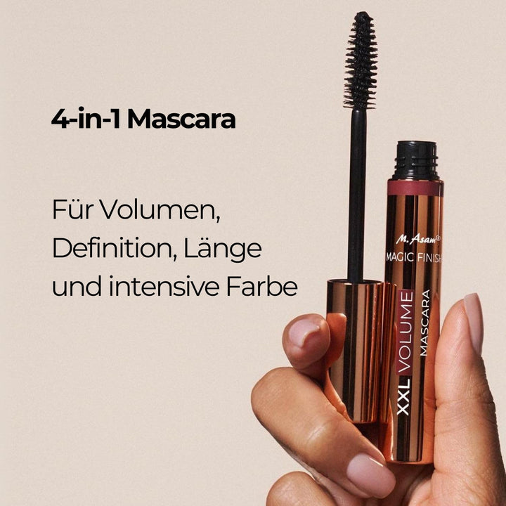 M. Asam Magic Finish Geschenkset – Volume Mascara (10ml) & Make Up Mousse Classic (30ml), 4-in-1 Mak