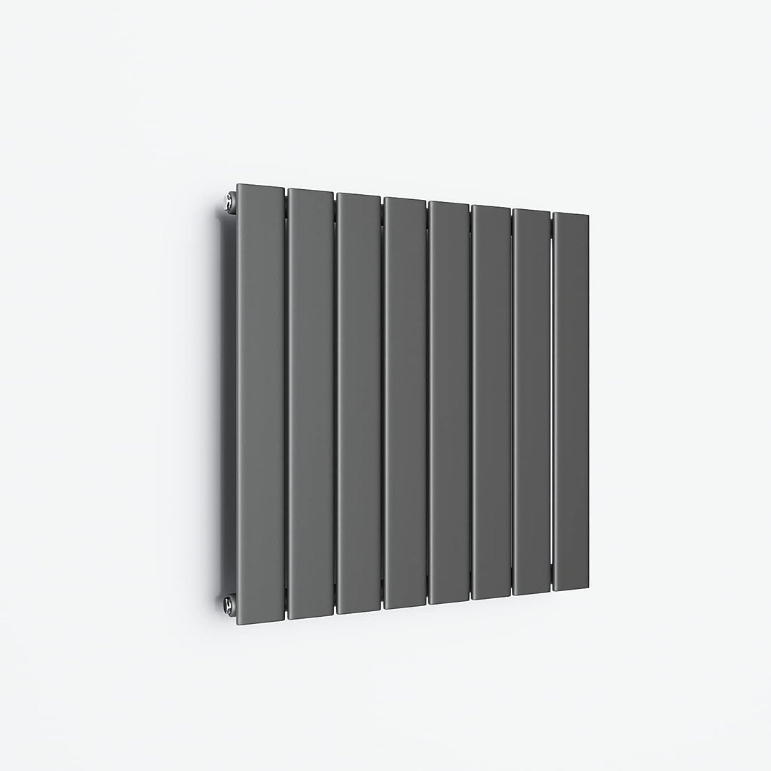 ELEGANT Design Heizkörper 630x616mm Einlagig Badezimmer/Wohnraum Seitenanschluss Antrazit Flachheizk