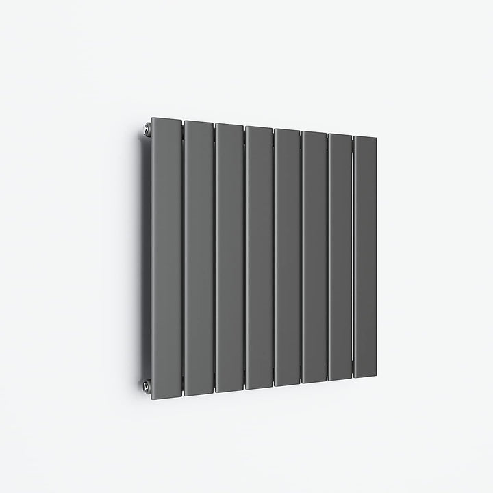ELEGANT Design Heizkörper 630x616mm Einlagig Badezimmer/Wohnraum Seitenanschluss Antrazit Flachheizk