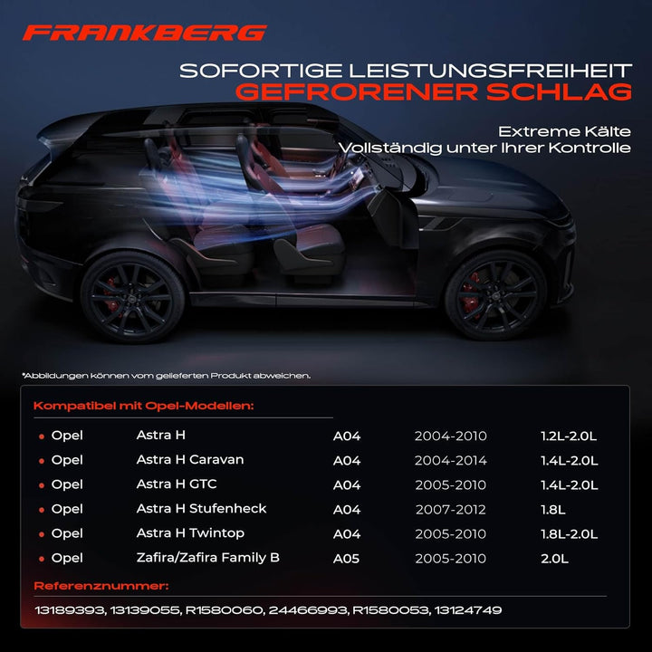 Frankberg Kompressor Klimaanlage Kompatibel mit Astra H A04 1.2L Benzin 2005-2010 Astra H Caravan L3