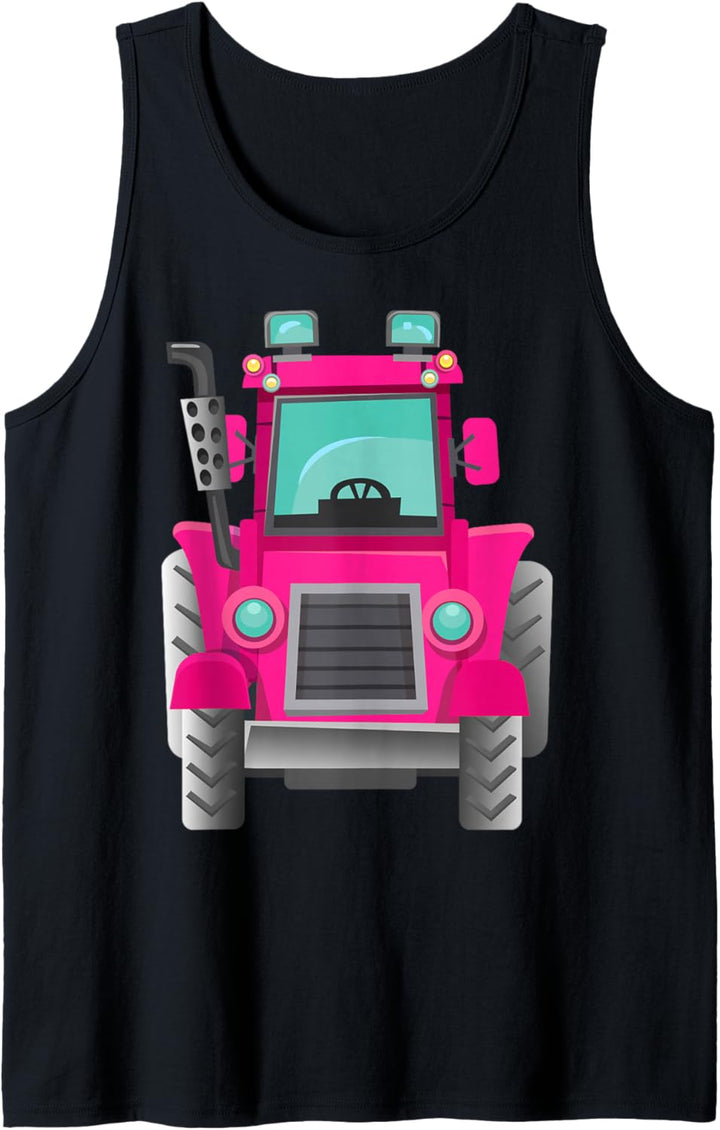 Pink Traktor Tank Top