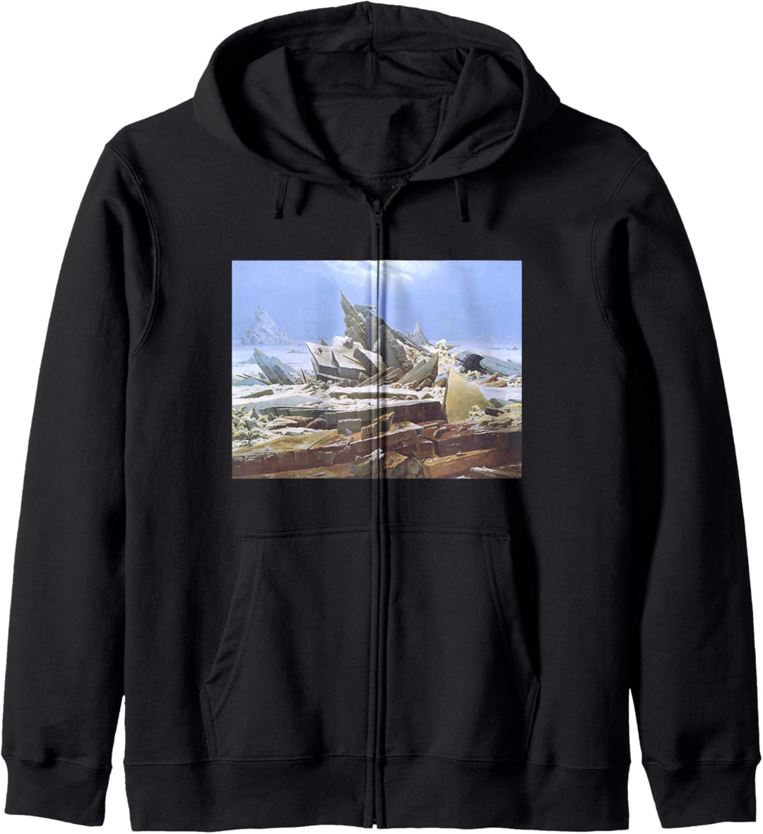 Das Meer des Eises von Caspar David Friedrich Kapuzenjacke